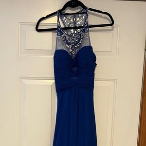 Prom dress, blue, long